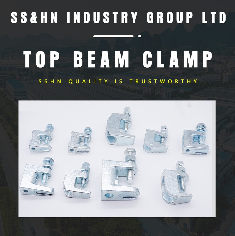 Galvanized steel duct Beam Clamp 1/4 Strut Beam Clamp