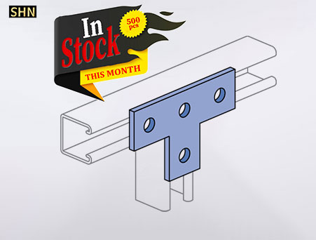 unistrut channel T Shape Bracket 4 Hole