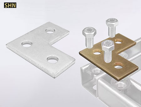 unistrut 3 hole flat corner strut bracket