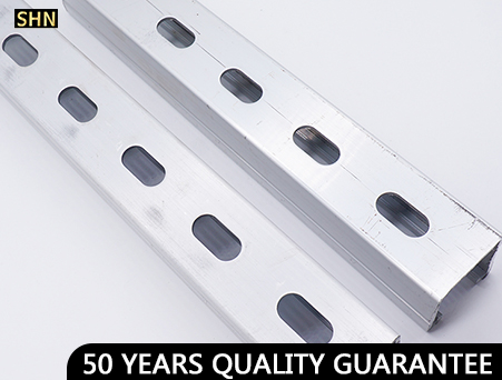 Slotted channel aluminum unistrut 41 x 41 2.0 mm