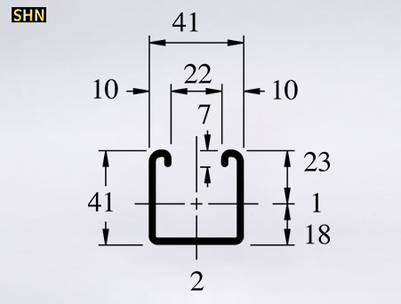 Z275 Slotted Strut Channel GI 41 x 41 2.5 mm (3M)