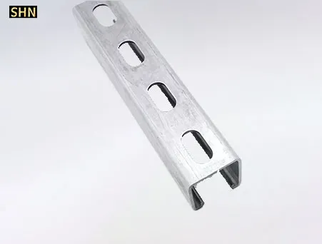 Aluminum alloy Slotted Strut Channel 1-5/8 in x 1-5/8 in 10 Ft