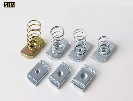 Stainless Steel SS304 Square Channel Nut With Spring Nut