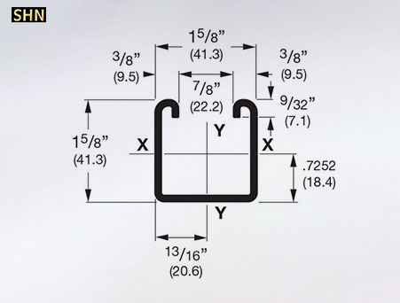 Pre-Galvanized Slotted Strut Channel 1-5/8 in W, 10 Ft L