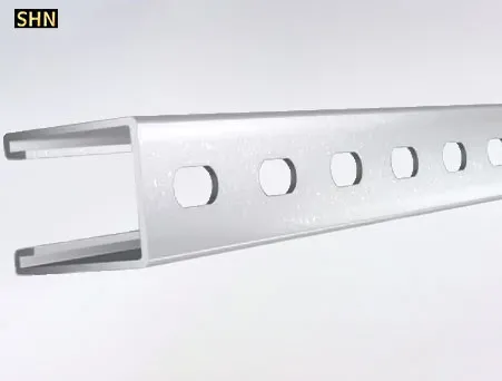 Aluminum Strut Channel 1-5/8 in x 1-5/8 in, 20 Ft with Slotted Design