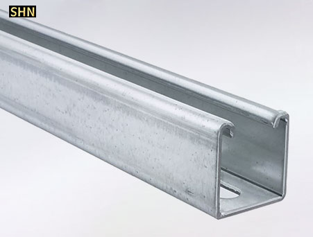 Galvanized Strut Channel, 1-5/8 in W, 10 ft. L, Silver