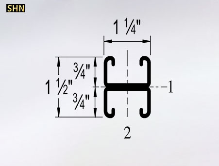 Solar Panel Galvanized Strut Channel 1-1/4 in x 1-1/2 in