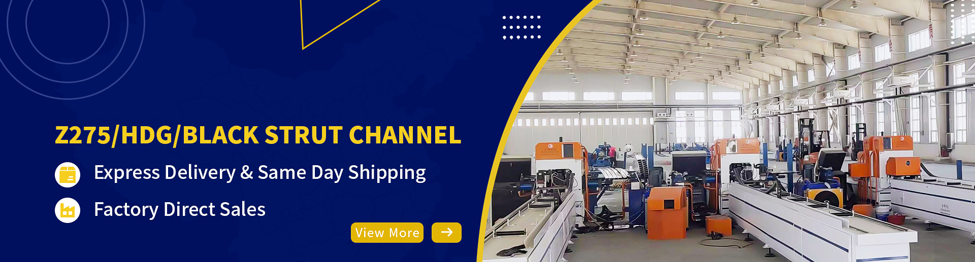 201 Stainless Steel Strut Channel 1-5/8 inch x 1-5/8 inch x 10 Ft